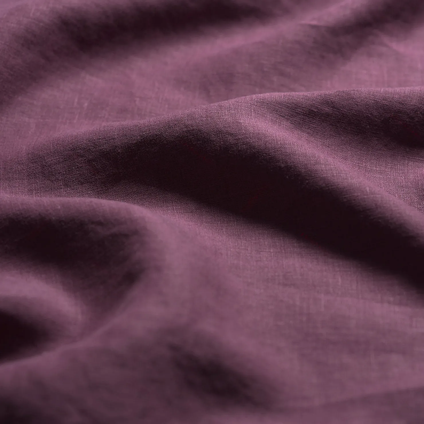 Linen Bedding|Flat Sheets>Piglet in Bed Berry 100% Linen Flat Sheet