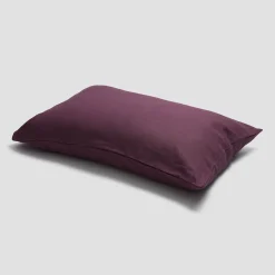 Linen Bedding|Pillowcases>Piglet in Bed 100% Linen Pillowcases (Pair) Berry