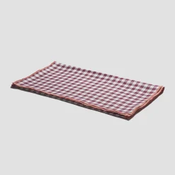Table Linens>Piglet in Bed Linen Table Runner Berry Gingham
