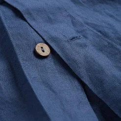 Linen Bedding|Duvet Covers>Piglet in Bed 100% Linen Duvet Cover Blueberry