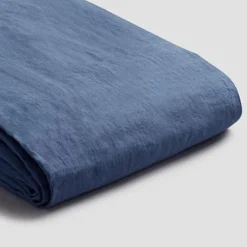 Linen Bedding|Duvet Covers>Piglet in Bed Linen Blend Duvet Cover Blueberry