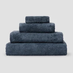 Towels>Piglet in Bed Organic Cotton Towels Blueberry