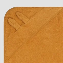 Toys|Kids Bathroom>Piglet in Bed Cotton Woodland Animal Hooded Towel Buttercup