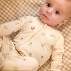 Toys|Baby>Piglet in Bed Long Sleeve Sleepsuit Chalk