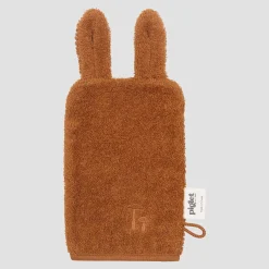 Toys|Kids Bathroom>Piglet in Bed Cotton Woodland Animal Bath Mitt Chestnut