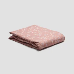 Fitted Sheets>Piglet in Bed Floral Cotton Fitted Sheet - Cal King Chestnut
