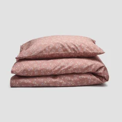 Kids Bedding|Bedding>Piglet in Bed Chestnut Kids Floral Cotton Bedding Set Chestnut Floral