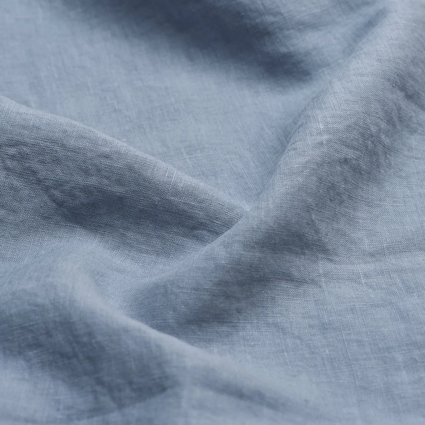 Linen Bedding|Flat Sheets>Piglet in Bed 100% Linen Flat Sheet Dusk Blue