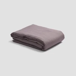 Linen Bedding|Duvet Covers>Piglet in Bed Linen Blend Duvet Cover Elderberry