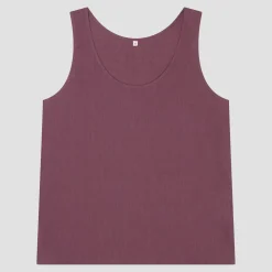 Linen Pajamas>Piglet in Bed Linen Tencel Cami Top Fresh Fig