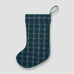 Christmas Decorations|Christmas Decorations>Piglet in Bed Heathcliff Brushed Cotton Christmas Stocking Canopy Heathcliff Plaid