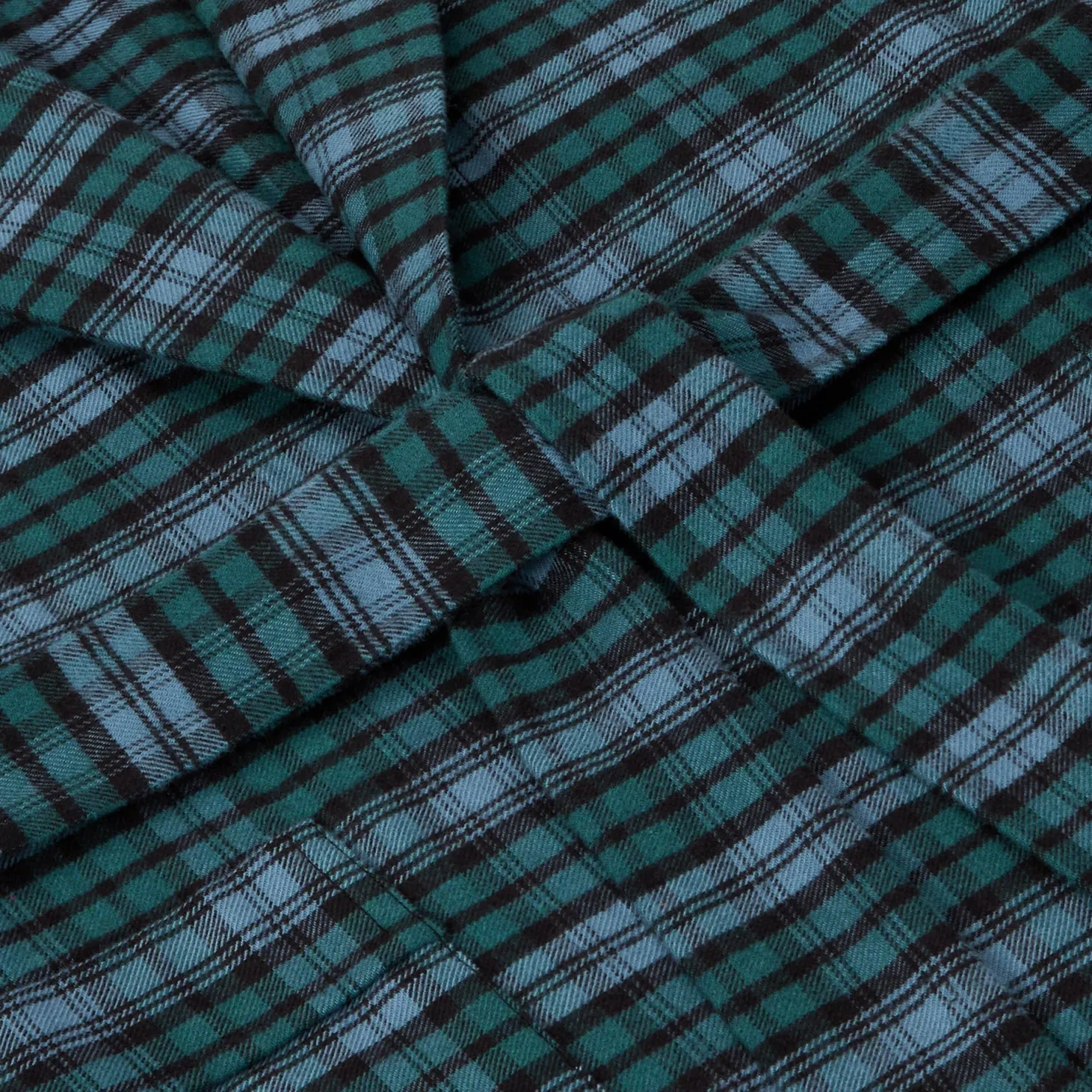 Linen Pajamas|Linen Pajamas>Piglet in Bed Heathcliff Plaid Flannel Cotton Robe Canopy Heathcliff Plaid