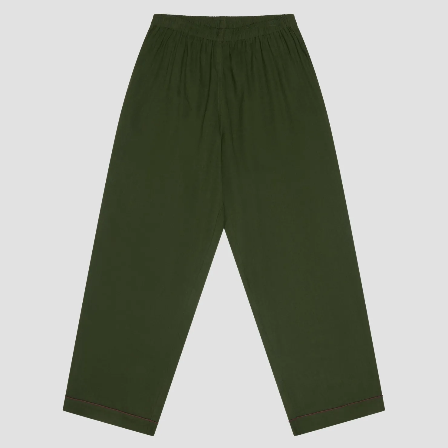 Linen Pajamas>Piglet in Bed Men's Linen Pajama Pants Fern Green