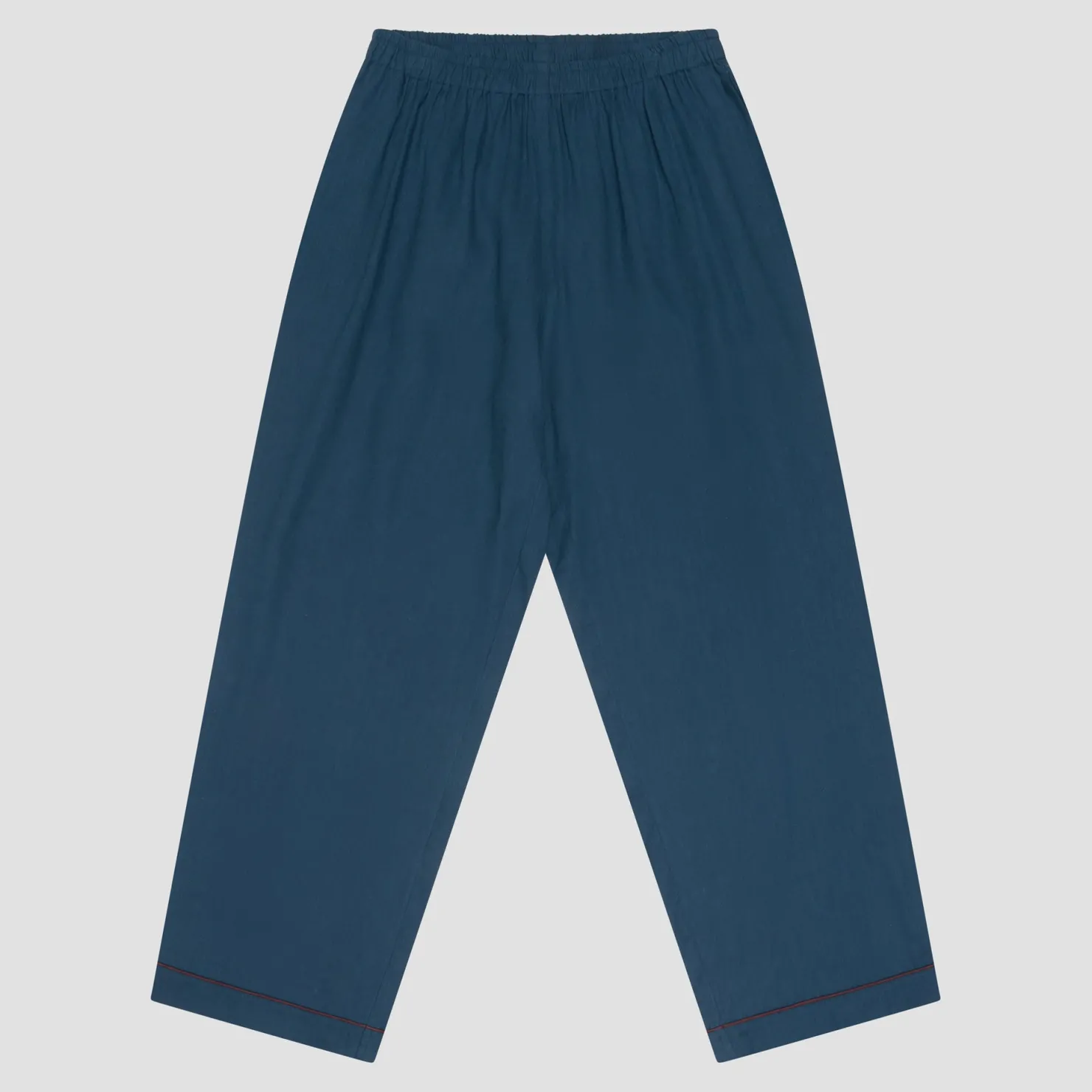Linen Pajamas>Piglet in Bed Men's Linen Pajama Pants Marine Blue