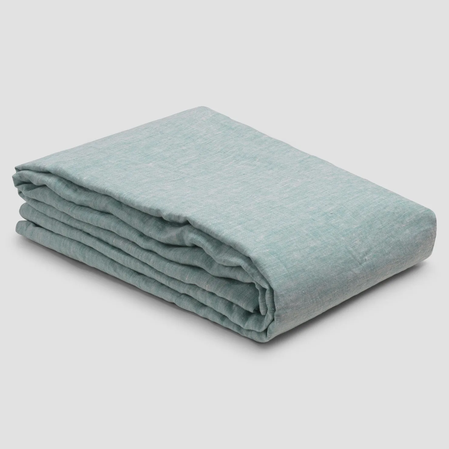 Linen Bedding|Duvet Covers>Piglet in Bed Plain Linen Blend Duvet Cover Mist Chambray