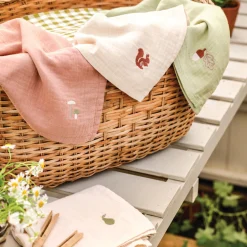 Toys>Piglet in Bed Multi Cotton Gauze Muslin Squares