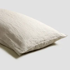 Linen Bedding|Pillowcases>Piglet in Bed 100% Linen Pillowcases (Pair) Oatmeal