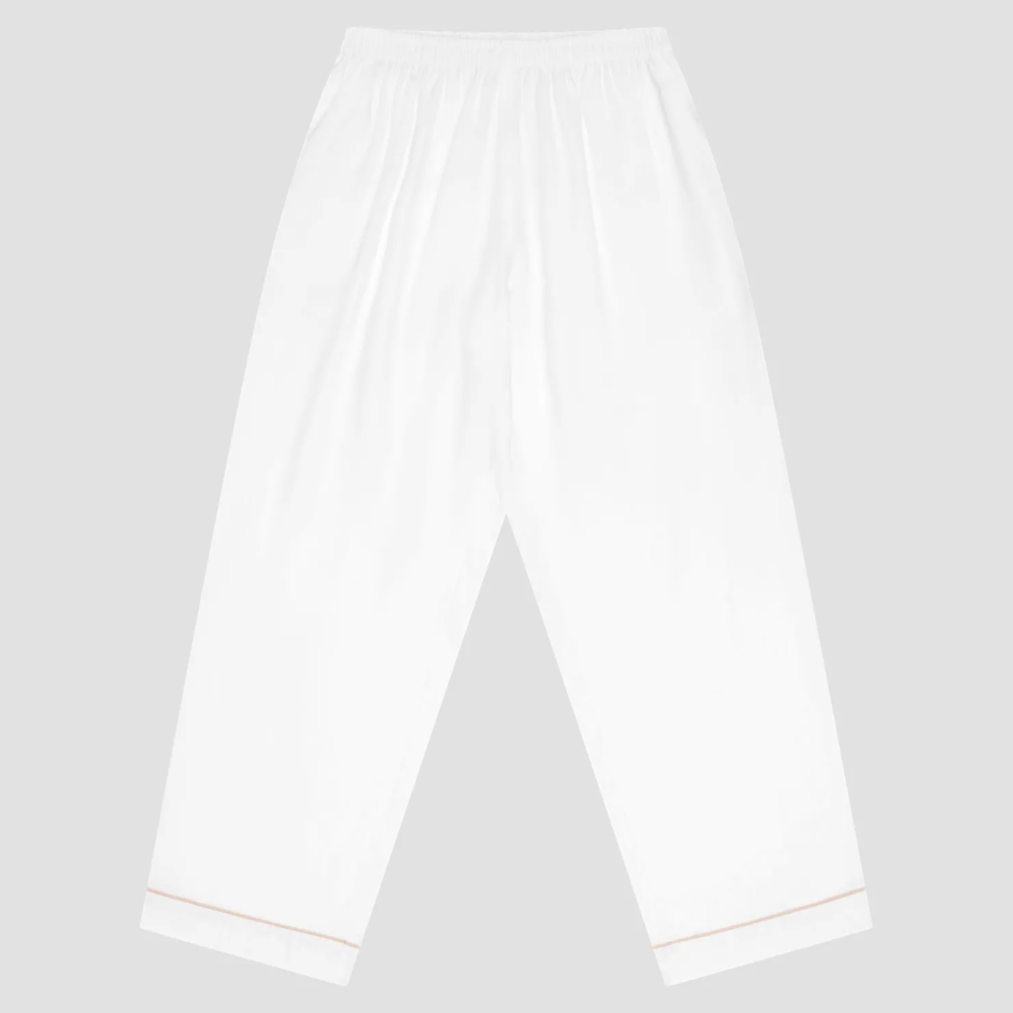 Linen Pajamas>Piglet in Bed Linen Pajama pants Pearl