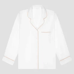 Pajama Sets|Linen Pajamas>Piglet in Bed Linen Pajama Shorts Set Pearl