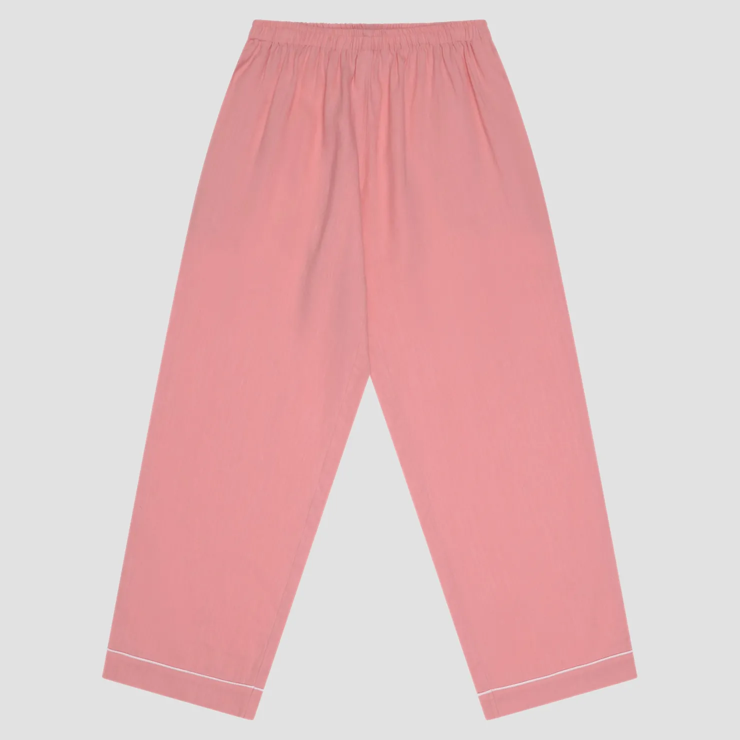 Linen Pajamas>Piglet in Bed Linen Pajama pants Pink Bloom