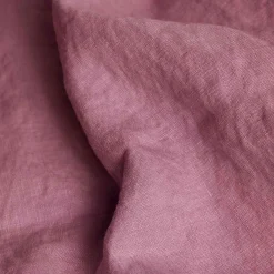 Linen Bedding|Flat Sheets>Piglet in Bed Raspberry 100% Linen Flat Sheet