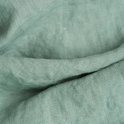Linen Bedding|Flat Sheets>Piglet in Bed 100% Linen Flat Sheet Sage Green