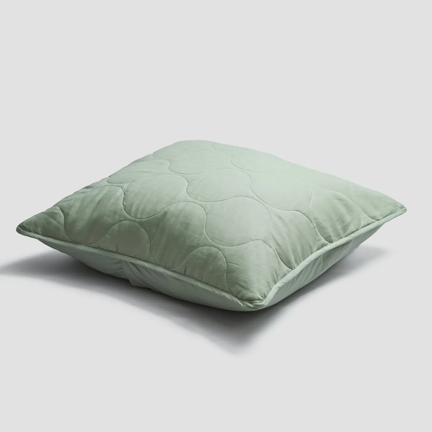 Linen Bedding>Piglet in Bed Sage Green Linen Sham (Pair)