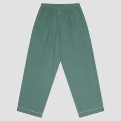 Linen Pajamas>Piglet in Bed Linen Pajama pants Tranquil Green