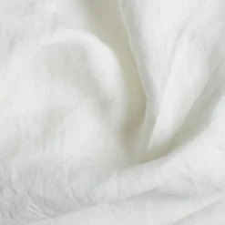Linen Bedding|Fitted Sheets>Piglet in Bed 100% Linen Fitted Sheet White